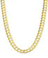 30" Open Curb Link Chain Necklace in Solid 14k Gold