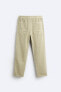 Faded cotton - linen trousers