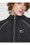 Фото #2 товара Олимпийка Nike Sportswear Air Woven Full-Zip Hoodie Erkek Su Geçirmez Spor Ceket