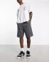 Фото #3 товара ASOS DESIGN skater shorts in longer length in charcoal