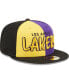 Фото #1 товара Men's Black, Gold Los Angeles Lakers Pop Front 59FIFTY Fitted Hat