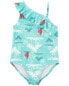 Toddler Beach Print 1-Piece Swimsuit 4T