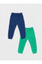 Фото #2 товара Спортивные брюки LC WAIKIKI Beli Lastikli Basic для мальчиков комплект из 2-х штук