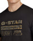 Фото #5 товара Men's Slim-Fit Crewneck Distressed Originals Logo T-Shirt