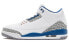 Фото #1 товара Jordan Air Jordan 3 retro "White and True Blue" 奇才 耐磨 低帮 复古篮球鞋 男款 白蓝 / Кроссовки Jordan Air Jordan CT8532-148