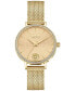 Women's Mar Vista Gold Ion-Plated Mesh Bracelet Watch 34mm