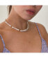ფოტო #2 პროდუქტის 18K Gold Plated Freshwater Pearls with Stars - Twinkie Necklace 17" For Women