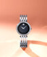 ფოტო #7 პროდუქტის Women's Swiss Esperanza Diamond (1/4 ct. t.w.) Stainless Steel Bracelet Watch 28mm 0607052