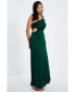 ფოტო #3 პროდუქტის Women's Satin Pleated Maxi Dress