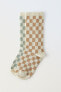 Фото #4 товара 2-pack of long chequered socks