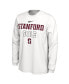 Men's and Women's White Stanford Cardinal 2023 On Court Bench Long Sleeve T-shirt Белый, L - фото #3