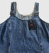 Levi's Women's Alyssa Blue Stonewash Cotton Denim Overalls Mini Dress Size L New