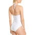 La Blanca Women's One Piece Swimsuit, White//Mesh-Merizing, 4