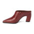 Фото #3 товара Matisse Mccarthy Snake Square Toe Block Heels Mules Womens Red Dress Casual MCCA