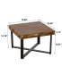 31.3" Modern Retro Square Coffee Table Set