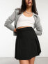 ASOS DESIGN pleated mini skirt in black 34 - фото #14