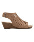 ფოტო #2 პროდუქტის Women's Hana Round Toe Laser Cut Dress Sandals