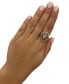 ფოტო #2 პროდუქტის Chocolate & Nude™ Diamond Cluster Halo Ring (1-9/10 ct. t.w.) in 14k Rose, Yellow or White Gold