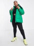 New Look Curve boxy puffer in green