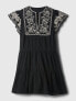 Фото #6 товара Crinkle Gauze Embroidered Mini Dress