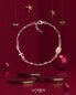 Серебряный браслет с покрытием из розового золота с кристаллами Rosary BRORN3
