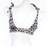MIKOH 286732 Women's Leopard Bikini Top, Size Large