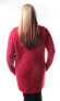Style & Co Women's Scoop Neck Long Sleeve Hi Lo Ribbed Sweater Red L