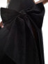 Фото #3 товара ASOS DESIGN co-ord maxi skirt with extreme split and bow detail in black