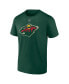 Фото #3 товара Men's Marc-Andre Fleury Green Minnesota Wild Authentic Stack Name and Number T-shirt
