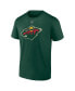 Men's Marc-Andre Fleury Green Minnesota Wild Authentic Stack Name and Number T-shirt