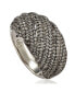 ფოტო #1 პროდუქტის Suzy Levian Sterling Silver Cubic Zirconia Roping Ring