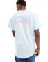 Nike graphic back print t-shirt in light blue