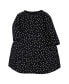 ფოტო #3 პროდუქტის Big Girls Cotton Dresses, Black Burgundy Floral