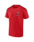 Фото #2 товара Men's Red Montreal Canadiens Original Six Label T-shirt