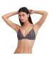 ფოტო #1 პროდუქტის Women's Textured Triangle bikini bra swim top
