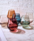 Фото #4 товара Pastel Colored Stemless Crystal Wine Glasses, Set of 6