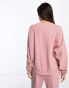 Фото #4 товара ASOS DESIGN oversized sweatshirt co-ord in washed pink