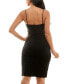 ფოტო #2 პროდუქტის Juniors' Scuba-Crepe Notch-Neck Bodycon Dress