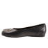 Softwalk Sonoma Halo S2257-001 Womens Black Leather Ballet Flats Shoes