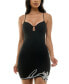 ფოტო #1 პროდუქტის Juniors' Floral Rhinestone Bodycon Dress