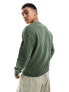 Фото #7 товара Calvin Klein running logo comfort sweatshirt in green