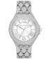 Women's Camille Three-Hand Silver-Tone Stainless Steel Watch 43mm