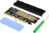 Фото #1 товара Adwits PCI Express 3.0 x16 to PCIe Based NVMe and AHCI SSD Adapter Card with Heatsink, Fits M.2 (NGFF) Form Factor with Key M in Size 2230/2242/2260/2280