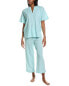 Фото #1 товара N Natori Imperial Geo Pajama Pant Set Women's Blue Xl