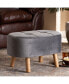 Фото #7 товара Furniture Simone Mid-Century Modern Upholstered Ottoman