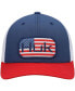 Men's Blue Americana Color Block Trucker Snapback Hat