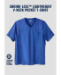 ფოტო #3 პროდუქტის Big & Tall Shrink-Less Lightweight V-Neck Pocket T-Shirt