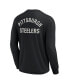 ფოტო #3 პროდუქტის Men's and Women's Black Pittsburgh Steelers Super Soft Long Sleeve T-shirt