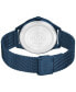 ფოტო #3 პროდუქტის Men's #Smash Blue Stainless Steel Mesh Bracelet Watch 43mm