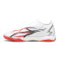Фото #3 товара Puma Ultra Match Indoor Lace Up Soccer Mens Orange, White Sneakers Athletic Shoe